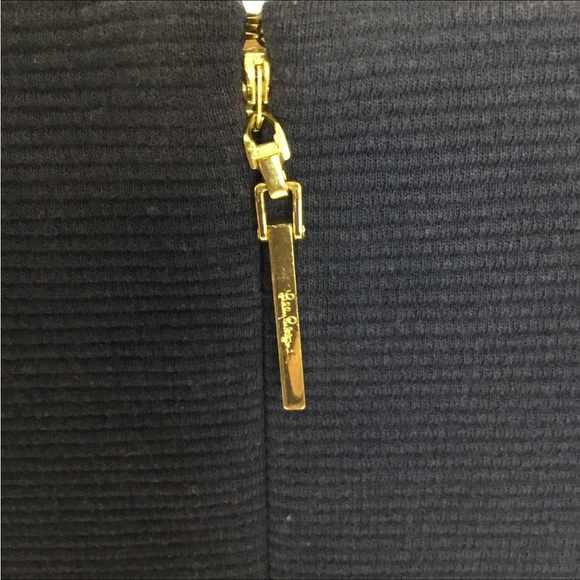 Lilly Pulitzer JANICE Shift Dress Navy / Coral Size M - Picture 8 of 11